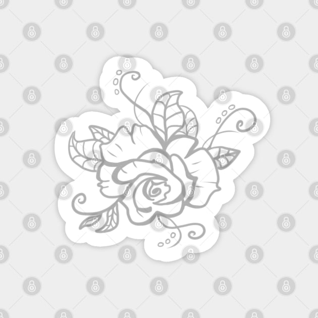 weiße Rose Sticker by Blumchen